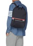 Figure View - Click To Enlarge - THOM BROWNE  - Welded waterproof nylon backpack