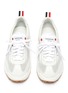 Detail View - Click To Enlarge - THOM BROWNE  - Pebble grain leather brogue unlined sneakers