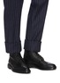Figure View - Click To Enlarge - THOM BROWNE  - Wingtip' Tricolour Heel Tab Leather Boots
