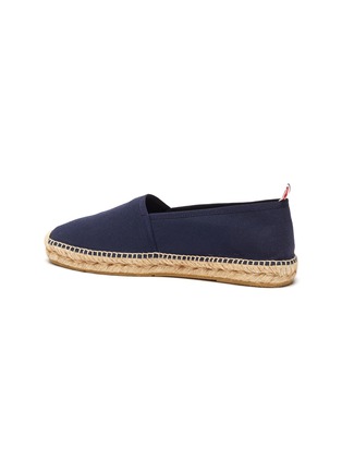  - THOM BROWNE  - Woven sole canvas espadrilles