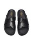 Detail View - Click To Enlarge - VALENTINO GARAVANI - Valentino Garavani VLTN logo cross sandals