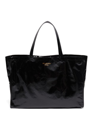 Main View - Click To Enlarge - ACNE STUDIOS - Logo Print Oversize Cotton Tote