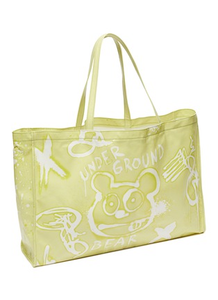 Detail View - Click To Enlarge - ACNE STUDIOS - Graffiti Print Cotton Oilcloth Tote