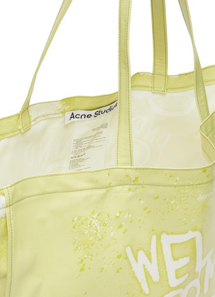Detail View - Click To Enlarge - ACNE STUDIOS - Graffiti Print Cotton Oilcloth Tote