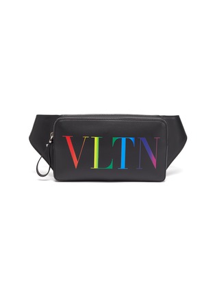 Main View - Click To Enlarge - VALENTINO GARAVANI - Valentino Garavani rainbow logo print nylon bum bag