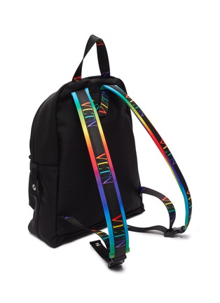 Detail View - Click To Enlarge - VALENTINO GARAVANI - Valentino Garavani rainbow logo print backpack
