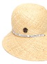 Detail View - Click To Enlarge - MAISON MICHEL - 'Julianne' raffia bucket hat