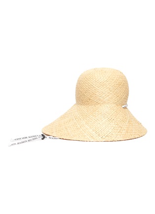 Figure View - Click To Enlarge - MAISON MICHEL - 'Julianne' raffia bucket hat