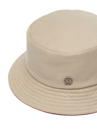 Detail View - Click To Enlarge - MAISON MICHEL - 'Jason' Reversible Cotton Wool Bucket Hat