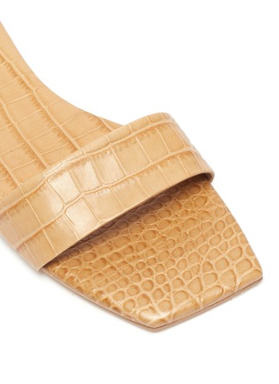 Detail View - Click To Enlarge - CULT GAIA - 'Maya' croc embossed leather sandals
