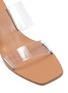 Detail View - Click To Enlarge - CULT GAIA - 'Jila' orb heel PVC strap leather sandals