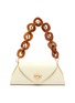 Main View - Click To Enlarge - CULT GAIA - 'Serena' Wooden Chain Handle Leather Shoulder Bag