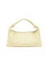 Main View - Click To Enlarge - CULT GAIA - 'Hera' Logo Plaque Knot Handle Slouchy Leather Bag