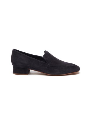 Main View - Click To Enlarge - VINCE - Fauna' Heeled Suede Loafers