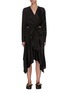 Main View - Click To Enlarge - JW ANDERSON - Cut Out Side Wrap Jacquard Midi Dress