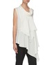 Front View - Click To Enlarge - JW ANDERSON - Draped neck sleeveless top