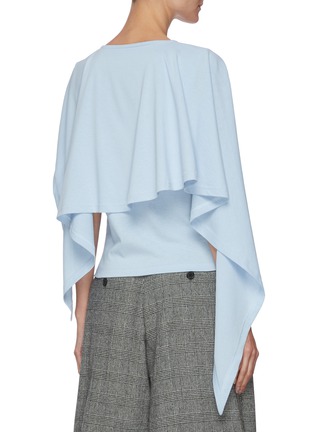 Back View - Click To Enlarge - JW ANDERSON - Cotton breton cape neck top