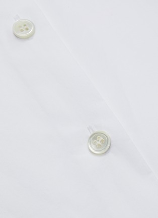 Detail View - Click To Enlarge - JW ANDERSON - Asymmetric Hem Cotton Bib Shirt Dress