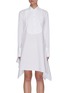 Main View - Click To Enlarge - JW ANDERSON - Asymmetric Hem Cotton Bib Shirt Dress