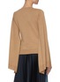 Back View - Click To Enlarge - JW ANDERSON - Merino wool draped sleeve cardigan