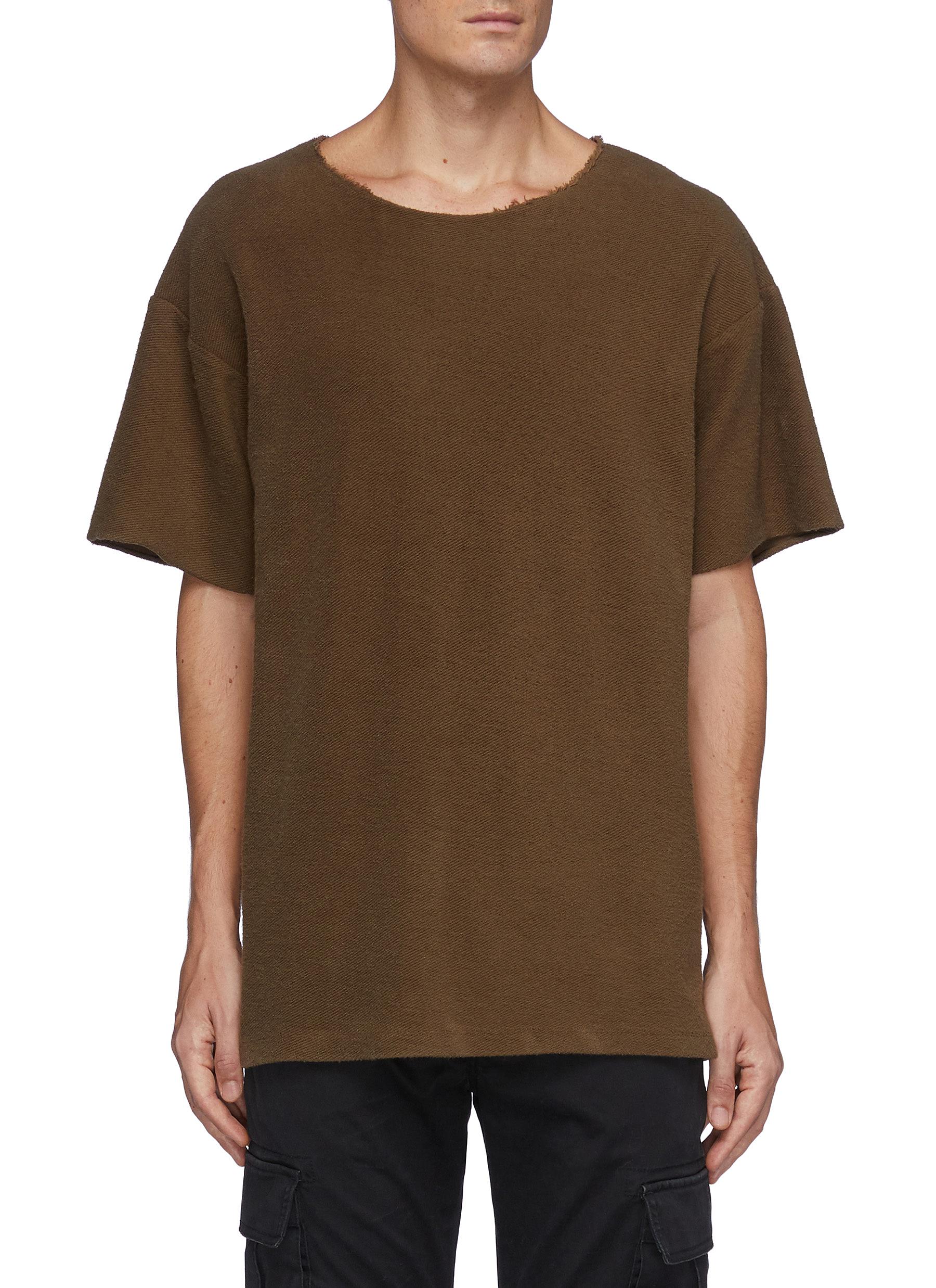 Logo Patch Inside Out Terry T-Shirt 