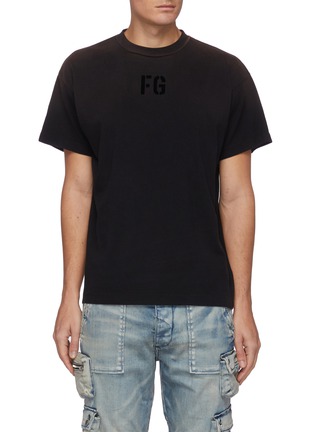 Main View - Click To Enlarge - FEAR OF GOD - Fleece Logo Cotton Jersey T-shirt