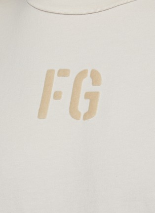  - FEAR OF GOD - Fleece Logo Cotton Jersey T-shirt