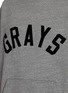  - FEAR OF GOD - Grays slogan kangaroo pocket triblend fleece sweatshirt