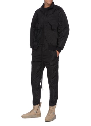 Figure View - Click To Enlarge - FEAR OF GOD - Matte nylon drawstring track pants