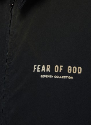  - FEAR OF GOD - Logo Print Cotton Poplin Jacket