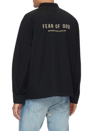 Back View - Click To Enlarge - FEAR OF GOD - Logo Print Cotton Poplin Jacket