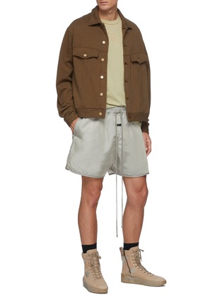 Figure View - Click To Enlarge - FEAR OF GOD - Terry Cotton Fleece Trucker Jacket