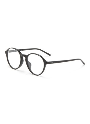 Main View - Click To Enlarge - RAY-BAN - Round Acetate Frame Thin Temple Optical Glasses