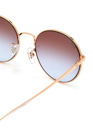 Detail View - Click To Enlarge - RAY-BAN - Duochrome Round Metal Frame Sunglasses