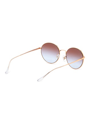 Figure View - Click To Enlarge - RAY-BAN - Duochrome Round Metal Frame Sunglasses