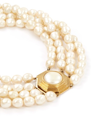 Detail View - Click To Enlarge - LANE CRAWFORD VINTAGE ACCESSORIES - YSL four strand pearl necklace