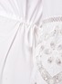  - SELF-PORTRAIT - Ruffle Floral Trim Cotton Maxi Dress