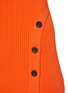Detail View - Click To Enlarge - SELF-PORTRAIT - Buttoned rib-knit midi dress