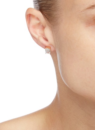 Figure View - Click To Enlarge - HANSHSU - Queen' embellished stud earrings