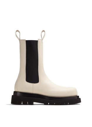Main View - Click To Enlarge - BOTTEGA VENETA - Lug Sole Leather Chelsea Boots