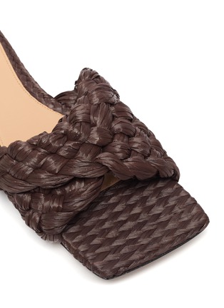 Detail View - Click To Enlarge - BOTTEGA VENETA - Intreccio raffia sandals