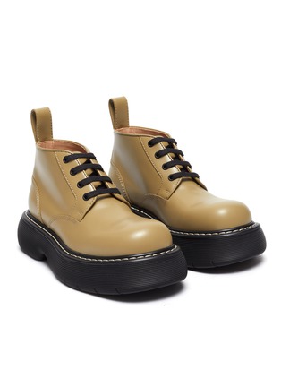 Detail View - Click To Enlarge - BOTTEGA VENETA - Calfskin leather ankle boots