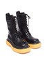 Detail View - Click To Enlarge - BOTTEGA VENETA - 'THE BOUNCE' Tread Sole Leather Combat Boots