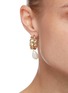 Figure View - Click To Enlarge - ROSANTICA - 'Comedy' pearl hoop earrings