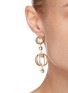 Figure View - Click To Enlarge - ROSANTICA - 'Blues' Sphere Cage Crystal Drop Earrings