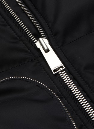  - HERON PRESTON - Zip Pocket Rib Knit Collar Nylon Vest
