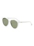 Main View - Click To Enlarge - LOEWE - Logo Temple Angular Acetate Frame Sunglasses