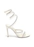 Main View - Click To Enlarge - RENÉ CAOVILLA - Cleo' chandelier strass coil anklet satin heel sandals