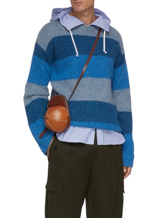 Figure View - Click To Enlarge - JW ANDERSON - Midi Cap' Duo-tone Leather Crossbody Bag