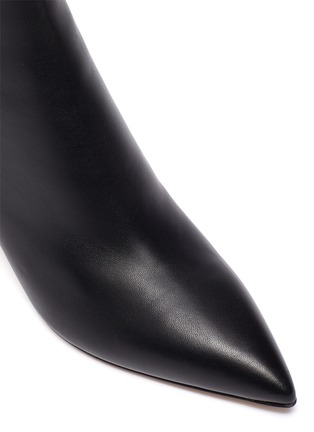 Detail View - Click To Enlarge - GIANVITO ROSSI - Sculptural heel leather boots